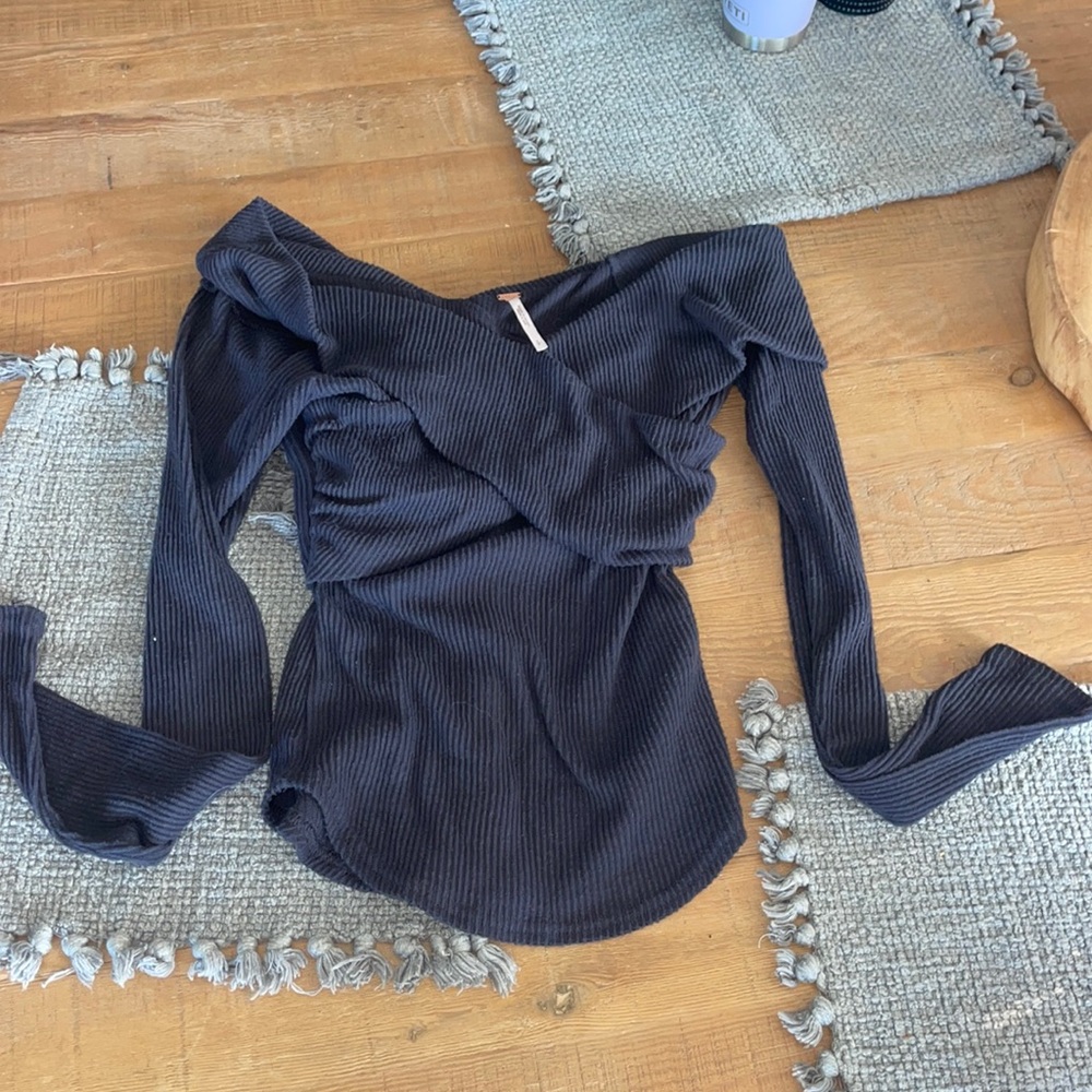 Free People off the shoulder long sleeve